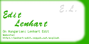 edit lenhart business card